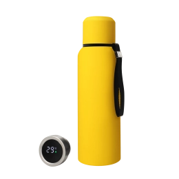 Термос S-travel New софт-тач с датчиком температуры 750 мл (желтый)