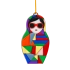 Christmas Tree Ornament Matryoshka with Mosaic (Multicolored)