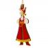 Christmas Ornament Goat in a Sarafan (Red and White)