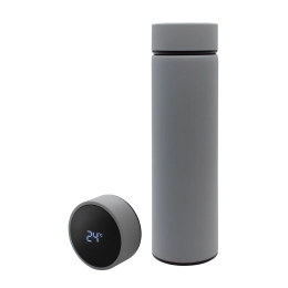 Thermos Reactor Soft-Touch with Temperature Sensor (Gray)