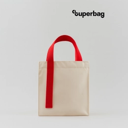 Shopper Superbag Pack (S) (uncolored with red)