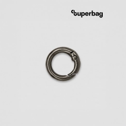 Carabiner Ring for Gear Attachment, 2cm (Black Nickel)