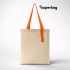 Шоппер Superbag Light, с внутренним креплением-полукольцо (неокрашенный с оранжевым)