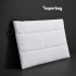 Чехол для ноутбука Superbag Bubble, стёганый, на молнии (белый)