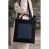 Шоппер Superbag Big Pocket, с карманом на молнии (черный с темно-серым)