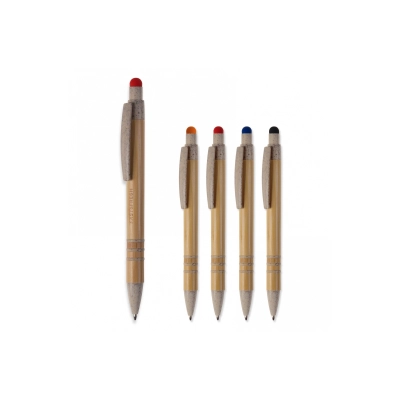 
                                                Ball pen bamboo and wheatstraw with stylus
                                                
