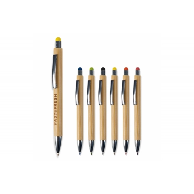 
                                                Ball pen New York bamboo with stylus
                                                