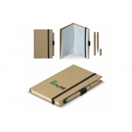 Cardboard notebook A6 + pen LT87949
