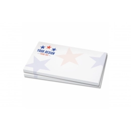 25 adhesive notes, 125x72mm, full-colour