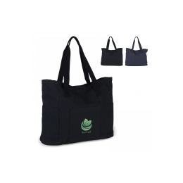 Canvas shopping bag recycled canvas 43x14x33cm