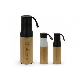 Термобутылка с веревкой бамбук 500мл