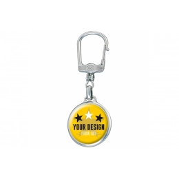 Keyring metal, round