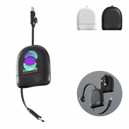 Xoopar ICE-R Retractable USB-C and Lightning Cable 60W 1 Meter