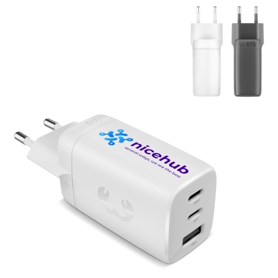 
                                                Быстрое зарядное устройство Fresh 'n Rebel 67W для ноутбука с технологией GaN USB-C & USB-A
                                                