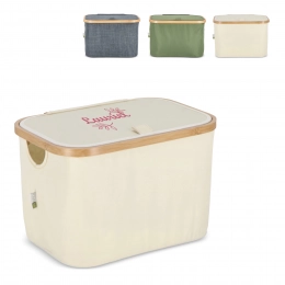 Складная корзина с крышкой InSideOut Sogne 38 x 26 x 25 см из рециклированного PET-пластика