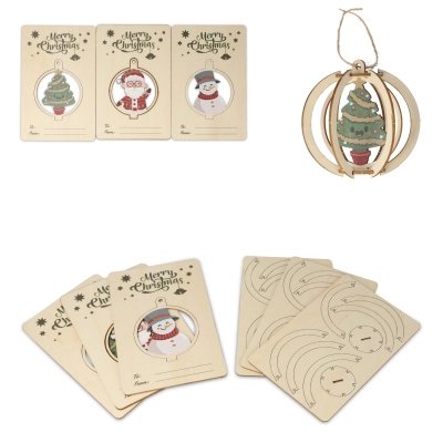 
                                            InSideOut Wooden Christmas ornament set of 3
                                            