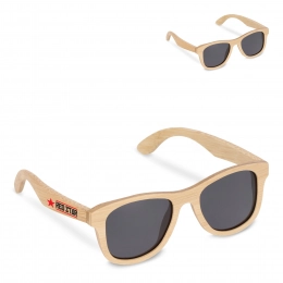 Солнечные очки Justin из бамбука с защитой от УФ-лучей 400.