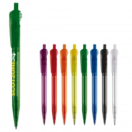 Шариковая ручка Cosmo с прозрачным корпусом и круглым зажимом