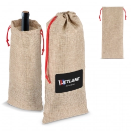 Мешочек для вина в стиле джута 14x34см