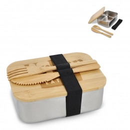 Stainless Steel Lunchbox bamboo lid