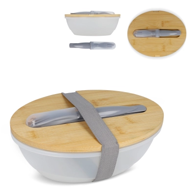 
                                            Lunchbox R-PP & bamboo with cutlery - 1L
                                            