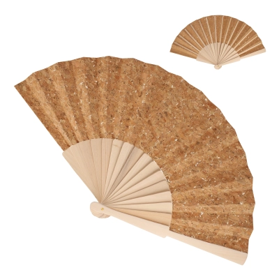 
                                            Hand fan wood & cork
                                            