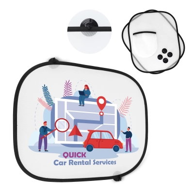 
                                            Car window sunshade, set of 2 with pouch sublimation
                                            