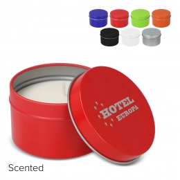 Scented candle recycled tin big