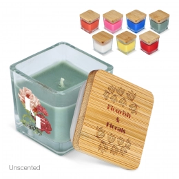 Coloured Scented candle glass jar