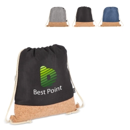 Мешок с завязкой из R-PET и пробки 35 х 40 см