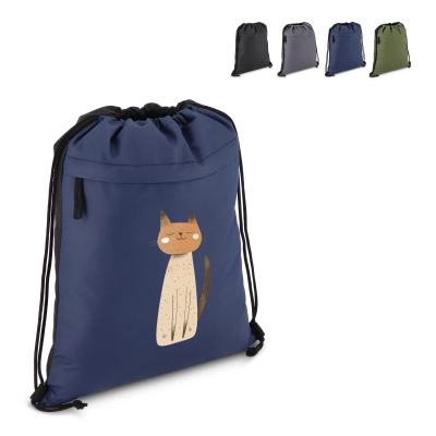 
                                                PU coated R-PET 600D Drawstring bag 33 x 42 cm
                                                