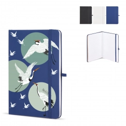 Блокнот Olmo с жесткой обложкой из искусственной кожи формата A5 с самоклеящимися заметками