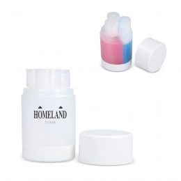 Trio travel toiletry bottles