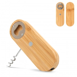 Многофункциональный бамбуковый открывалка для бутылок