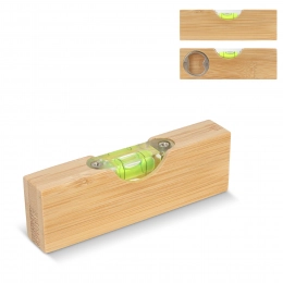 Bottle opener spirit level bamboo