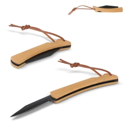 Карманный нож из бамбука