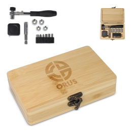 13pcs Tool set in bamboo box