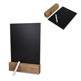 Доска для мела на деревянной подставке