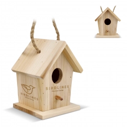 Small birdhouse made of FSC wood