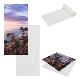 Полотенце с двусторонним рисунком сублимационной печати 100x180 см 400 г/м²