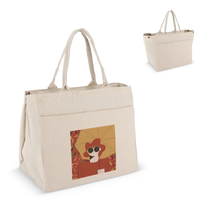 
                                                Cotton Tote bag with zip OEKO-TEX® 39 x 24 x 34cm 320g/m²
                                                