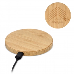 Wireless charging pad bamboo 15W