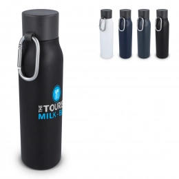 Carabiner matt finish thermo bottle 600ml
