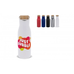 Термос с крышкой из бамбука 500 мл