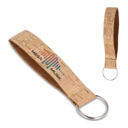 Wrist strap keyring cork