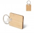 Keyring Bamboo rectangular