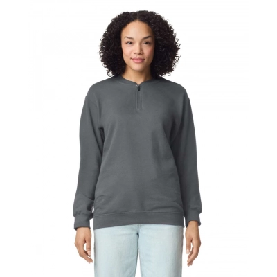 
                                                SOFTSTYLE MIDWEIGHT ADULT FLEECE 1/4 ZIP SWEATSHIRT
                                                