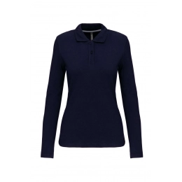 LADIES' LONG-SLEEVED POLO SHIRT