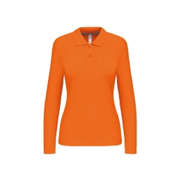 LADIES' LONG-SLEEVED POLO SHIRT