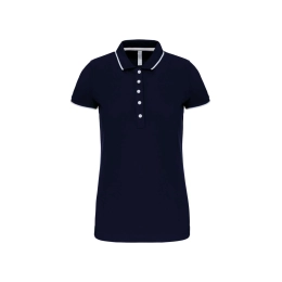 LADIES' SHORT-SLEEVED PIQUÉ KNIT POLO SHIRT